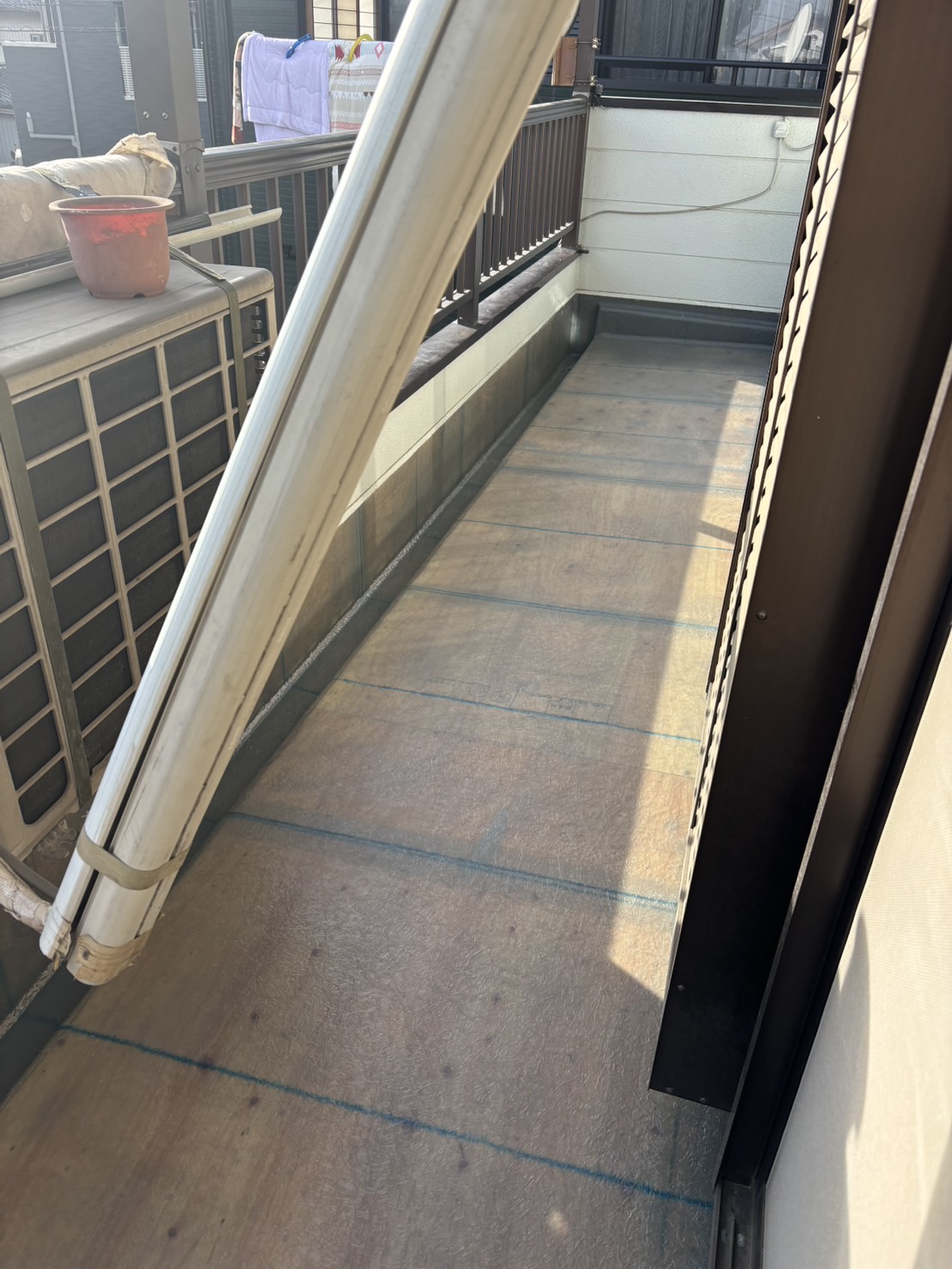 ベランダ清掃作業 after